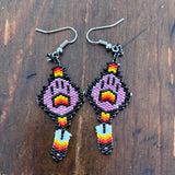 Beaded wolf paw Earrings (BSC-WPAW)