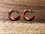 Peyote Stitch Beaded Hoop Earrings (BHC-3CM)