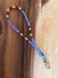 Peyote Stitch Cut Glass Wrist Lanyard (BLC-002)