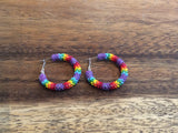 Beaded Hoop Earrings 3cm (BHP-3CM)