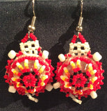 Beaded Turtle Earrings