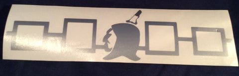 Decal - Confederacy with Warrior